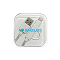 MFI Certified Lightning Tip + Micro USB Cable in Clear Case